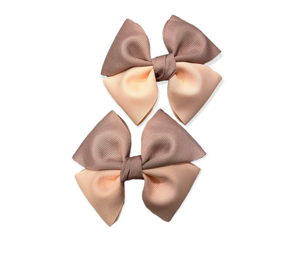 Two Toned Baby Bows Two Pack