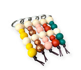 Silicone beaded keychain